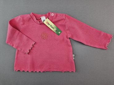 Stretchshirt Gr. 68/74 pink mit Glitzeraufdruck langarm