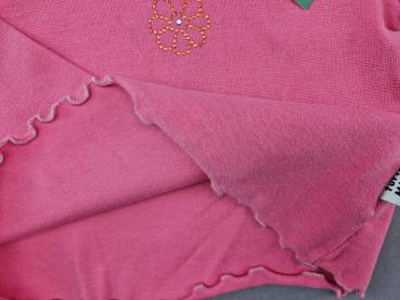 Stretchshirt Gr. 68/74 pink mit Glitzeraufdruck langarm