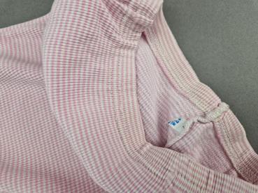 Schlafi/Skiunterwäsche Gr.140/146 Petit Bateau rosa/weiß geringelt langarm 2 Teiler