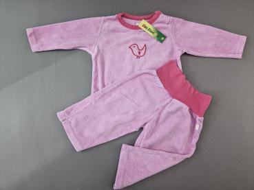 Samtschlafi Gr. 74 living crafts 2 Teiler rosa Vogel Bio 2 Teiler