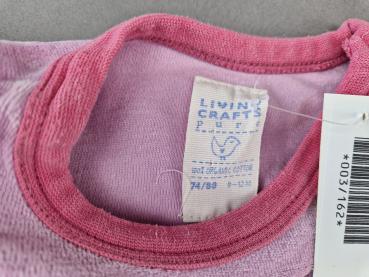 Samtschlafi Gr. 74 living crafts 2 Teiler rosa Vogel Bio 2 Teiler