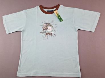 T-Shirt Gr. 122/128 Mexx hellblau braun mit Aufdruck