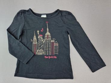 Langarmshirt Gr. 86/92 Palomino schwarz New York Glitzer