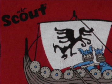 Achselshirt Gr. 80/86 Scout weiß/rot mit Boot