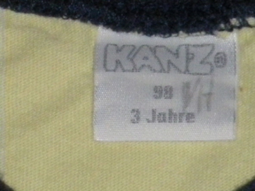 Achselshirt Gr. 92/98 Kanz blau/grau und cremegelb