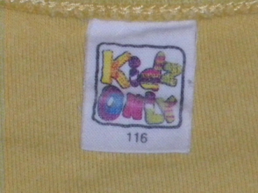 Langarmshirt Gr. 116 Kidz only hellgelb mit kleiner Geschichte