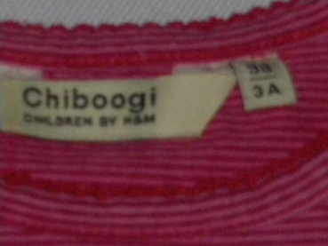 Ringelshirt Gr. 74/80 H&M pink/rosa