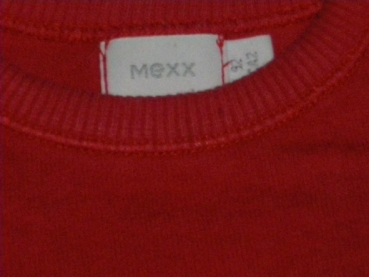 Sweatshirt Gr. 86 Mexx rot mit ausgestellten Ärmeln