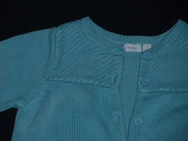 Strickjacke Gr. 92 Mexx blau kurzarm