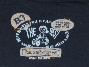 Sweatshirt Gr. 74 Topolino dunkelblau Bobbycar