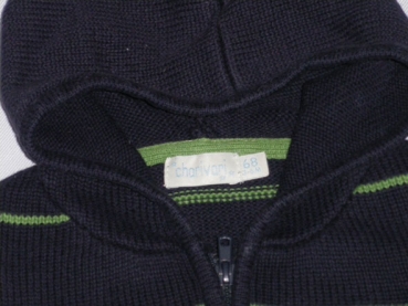 Strickjacke Gr. 68 charivari blau/grün