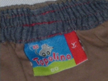 Thermohose Gr. 74/80 Topolino braun