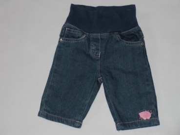 Thermojeans Gr. 62 Topolino mit bequemen Strickbund und rosa Schäfchen