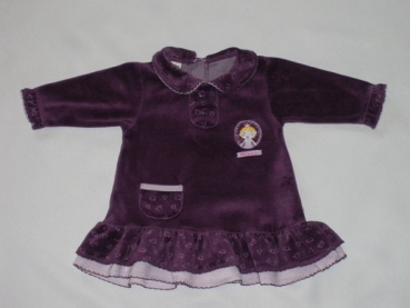 Samtkleidchen Gr. 56/62 lila - My Little Bear