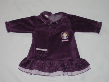 Samtkleidchen Gr. 56/62 lila - My Little Bear