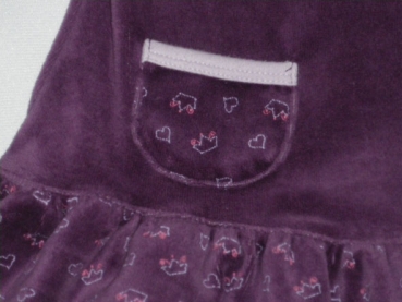 Samtkleidchen Gr. 56/62 lila - My Little Bear