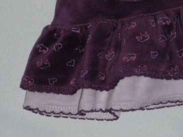 Samtkleidchen Gr. 56/62 lila - My Little Bear