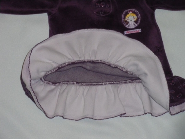 Samtkleidchen Gr. 56/62 lila - My Little Bear
