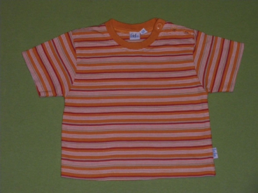 T-Shirt Gr. 68 Kuku orange geringelt