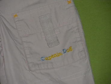 Sommerhose Gr. 74 creme mit coolen Taschen