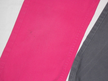 robuste Stoffhose Gr. 104/110 H&M pink und grau mit Strickbund