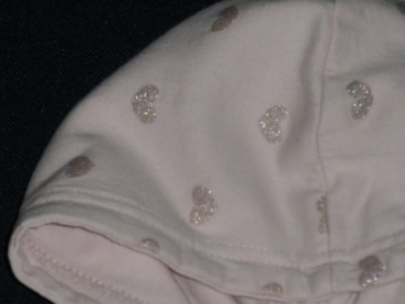 Sweatjacke Gr. 86 C&A rosa mit Glitzerherzen