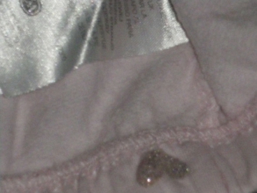 Sweatjacke Gr. 86 C&A rosa mit Glitzerherzen