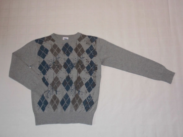 leichter Strickpullover Gr. 158 Yigga - neuwertig grau