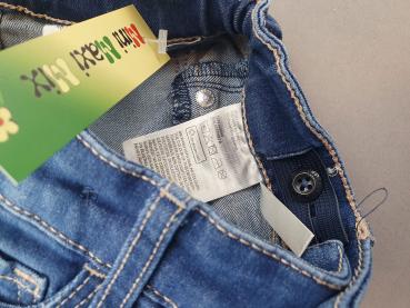 Stretchjeans Gr. 98/104 H&M blau ausgefranster Beinabschluß