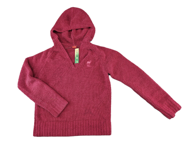 Wollpullover Gr. 152/158 s.Oliver bordeaux Kaputze