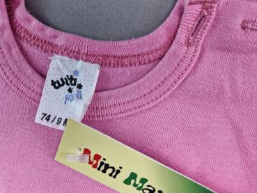 Langarmshirt Gr. 68/74 tutti Mini rosa/weiß mit Blümchen