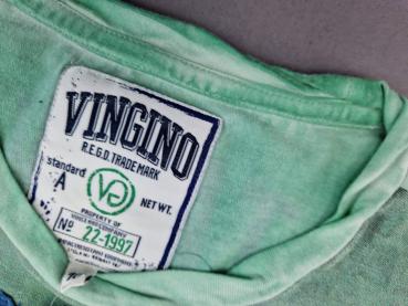 T-Shirt Gr. 146 Vingino hellgrün mit Aufdruck hinten und vorne