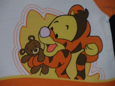 T-Shirt Gr. 68/74 Disneyland Paris orange/weiß Winnie Pooh