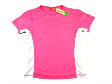 T-Shirt Gr. 122 manguun Sport rosa/weiß