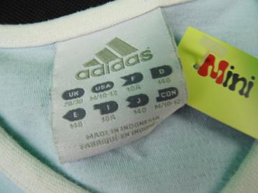 Sportshirt Gr. 122/128 adidas hellblau/weiß