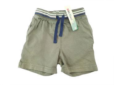 kurze Sommerhose Gr. 74 Topomini oliv mit Taschen und Gummibund