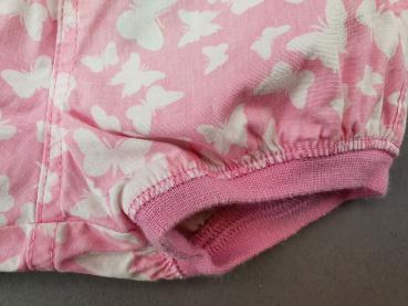 kurze Pumphose Gr. 62 H&M rosa mit weißen Schmetterlingen