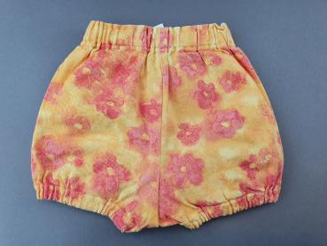 kurze Pumphose Gr. 74 Jeans gelb/rote Blumen