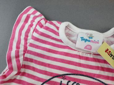 Flügelshirt Gr. 86 Topomini rosa/weiß icecream