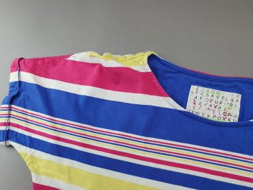 T-Shirt Gr. 164/170 s.Oliver bunt blau/gelb/pink Blockstreifen