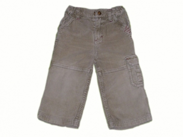 Cordhose Gr. 74/80 hellbraun mit fetzigen Taschen