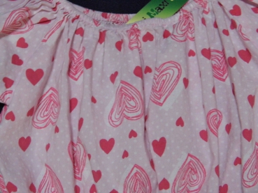 Sommerbluse Gr. 92/98 Esprit rosa mit Herzen gekrascht