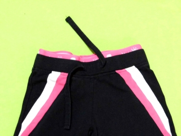 Sportanzug Gr. 92/98 Rodec schwarz/pink kurzarm