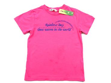 T-Shirt Gr. 116 H&M rosa Regenbogen