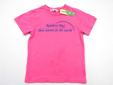 T-Shirt Gr. 116 H&M rosa Regenbogen