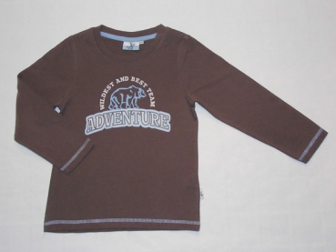 Langarmshirt Gr. 98 Tom Tino braun und hellblau
