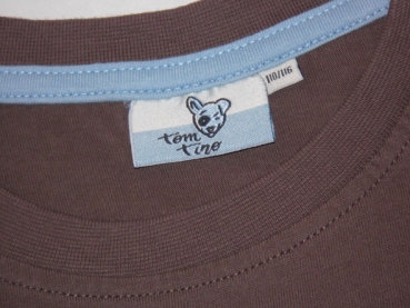 Langarmshirt Gr. 98 Tom Tino braun und hellblau