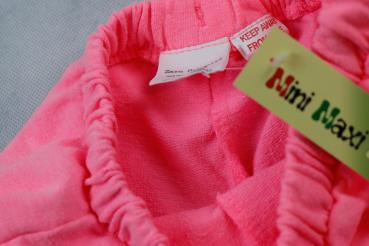 kurze Sweatshorts Gr. 104 Zara neonrosa mit Rüschen