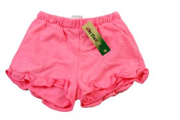 kurze Sweatshorts Gr. 104 Zara neonrosa mit Rüschen