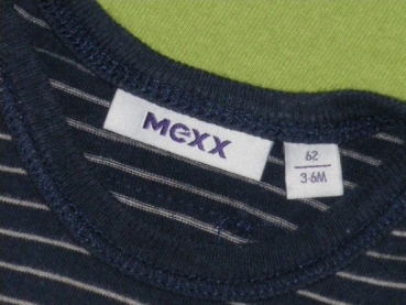 Ringelshirt Gr. 62 Mexx blau/weiß - your No. 1 * Zwillinge *